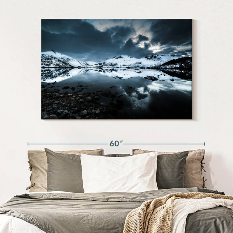 Lac miroir Alvord Lofoten, H 34 po x l 51 po