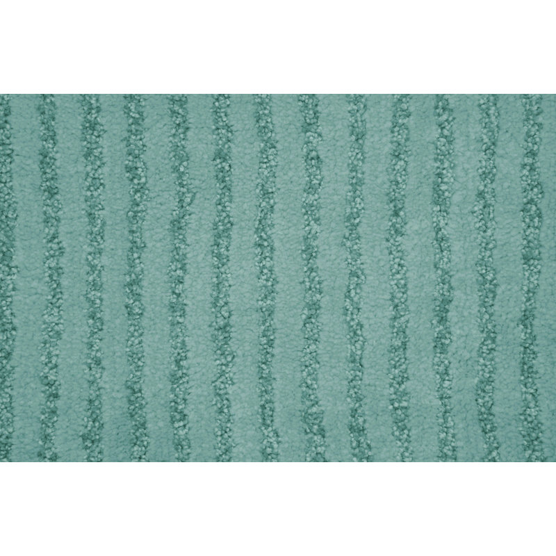 Ensemble de 2 tapis de bain en nylon avec envers antidérapant Viridian, Écume de mer