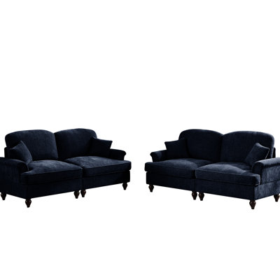 2 places et en bleu avec des dossiers en forme de fleur, des jupes à volants, des volants amovibles en tissu de chenille à fil d'argent, des courbes, des arrangements multiples pour un petit appartement