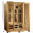 Dynamic Saunas Bellevue 3-Person FAR Infrared Sauna in Canadian Hemlock