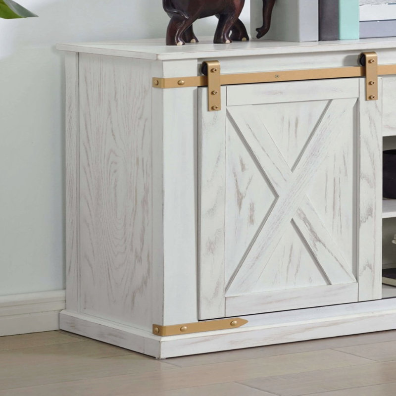 Console de style rustique, canapé décoratif avec tiroir de rangement et étagère, meubles de salon