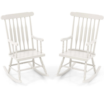 Joffe Outdoor Rocking Solid Wood Chair by Darby Home Co