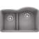 Diamond SILGRANIT 32" 40/60 Reverse Double Bowl Undermount Kitchen Sink with Low Divide