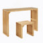 Ensemble de table et banc de salle à manger en pin naturel