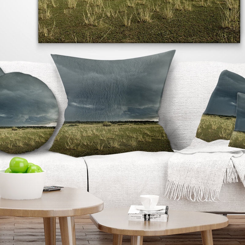 Coussin décoratif Paysage, 16 po x 1 po, Coussin décoratif