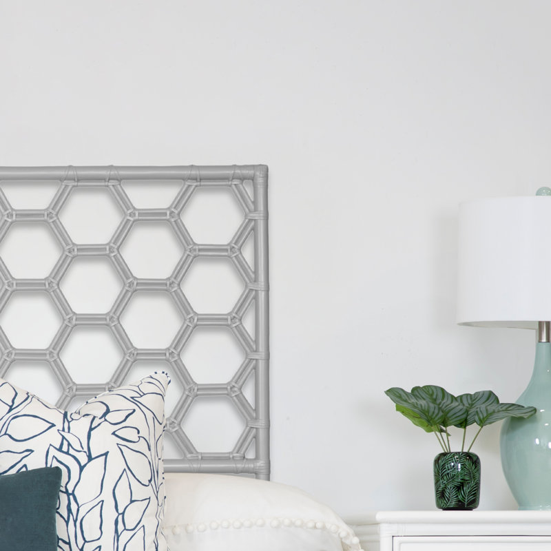 Honeycomb Bed, Queen, Light Gray