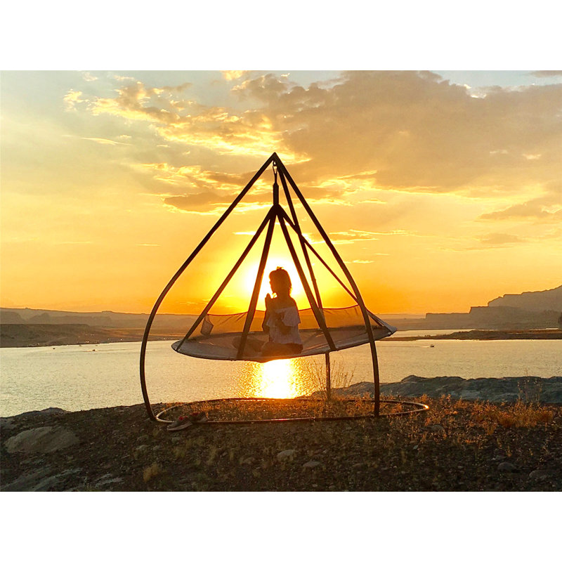 2 Person Chair Hammock with Stand