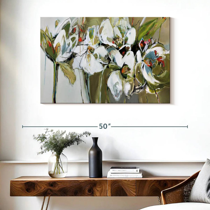 Avery Abstract Spring Blooms, 26" H x 39" W