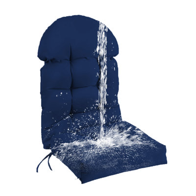 Outdoor Adirondack Chair Seat Back Cushion, High Back Patio Furniture Cushions, Waterproof And Water Resistant