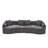 Curved Boneless Modular Sectional Sofa with Sleeper Function-2113259962