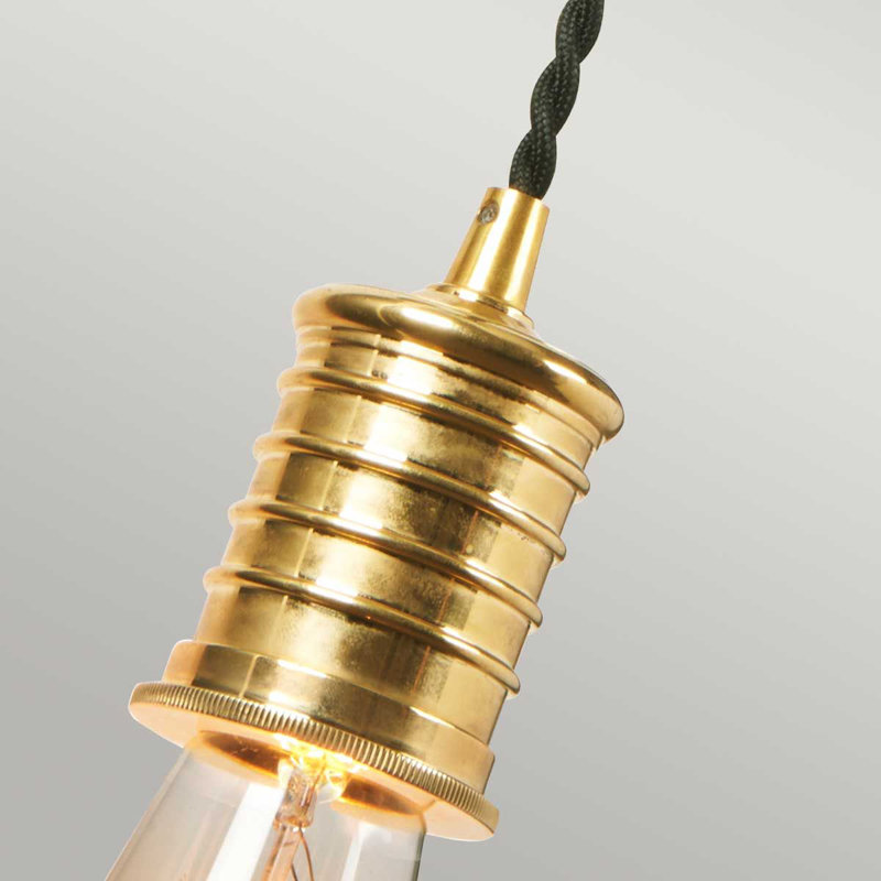 Lowell Armed Sconce, Black/Polished brass