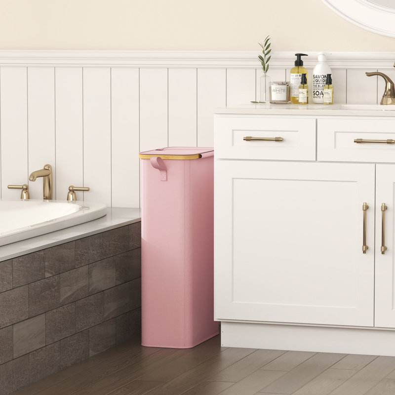 Laundry Set, Pink, 16.14cm H x 8.66cm W x 28.35cm D