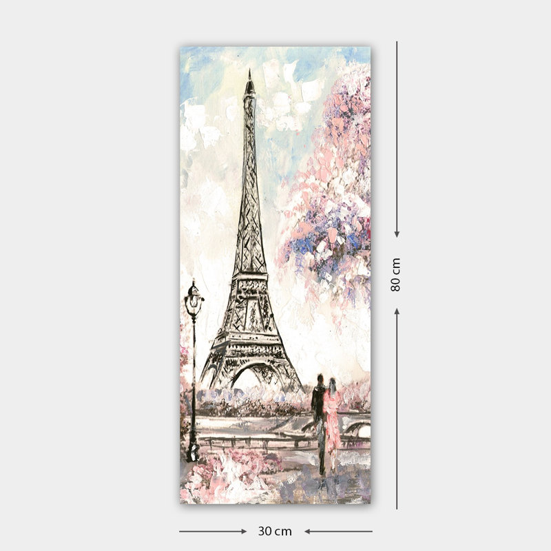 Superbe peinture sur toile décorative, 11,8 po x 31,5 po | 100% toile, encadrée avec un cadre 100% bois (épaisseur: 1,6 po) | Parfait pour la décoration intérieure, le salon et le bureau, élégant et accrocheur