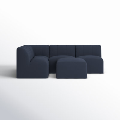 Praia 96" Sunbrella Outdoor Sofa with Ottoman