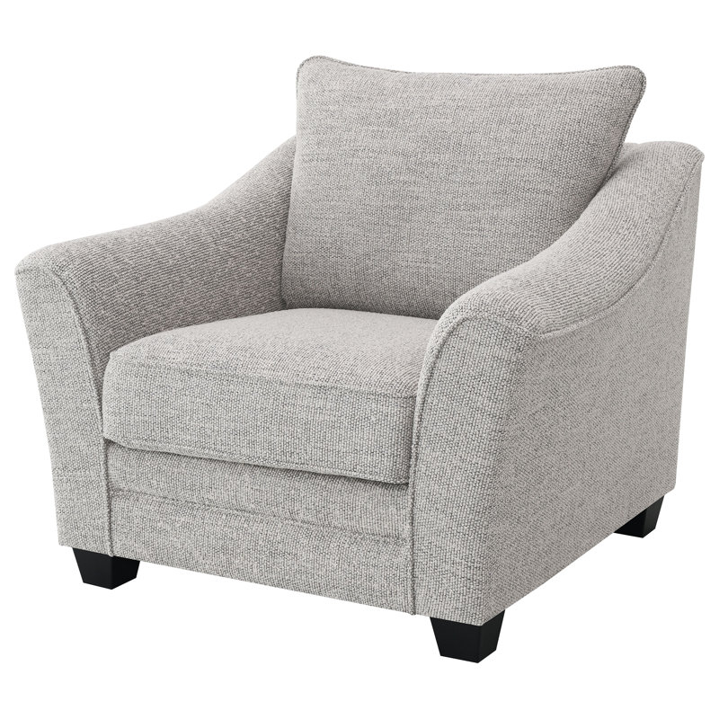 Doresha Boucle Upholstered Chair Light Grey