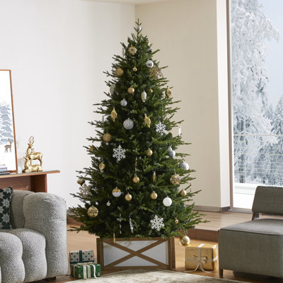 7.5ft Green Slim Fir Artificial Christmas Tree
