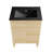 Cascade 24 in. Natural Oak Bathroom Vanity With Black, 3-Hole Ceramic Sink Top-100841254-100841256