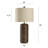 Duffer - Transitional Table Lamp - Bronze Oak - Oatmeal Shade