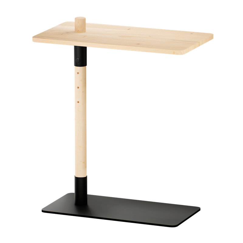 Adjust Side Table, Scandinavian design, made in Europe, FSC certified pine wood, Natural Wood