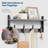 20" Rustic Coat Rack Wall Mount With Shelf, Wall Hooks With Shelf, Heavy Duty Entryway Organizer Hangers-251411907