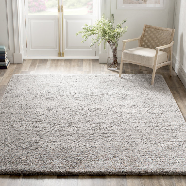 Antanė Handmade Shag Gray Area Rug