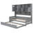 Twin Size Wooden Daybed With Trundle and All-in-One Cabinet-576620565