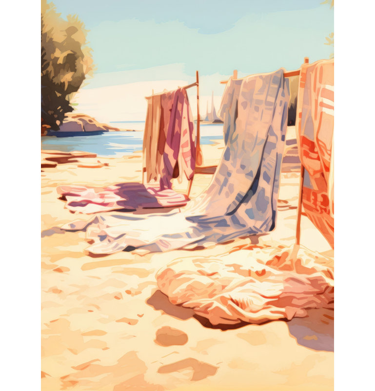 Warm sands - 36"x48" Framed canvas