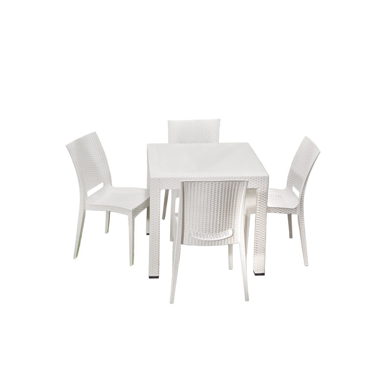 Cardamom 4 - Person Patio Dining Set with Rectangular Table
