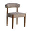 Ensemble de 4 chaises de salle à manger rembourrées, siège extra large de 20 po, confort moelleux profond, tissu moelleux, pieds en bois massif-85919430