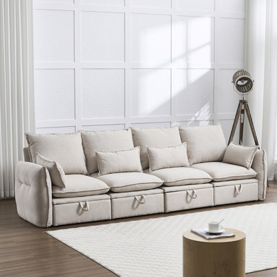114" 4-Piece Sectional Sofa