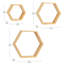 Ensemble de 3 tablettes flottantes Mind Reader Hexagon