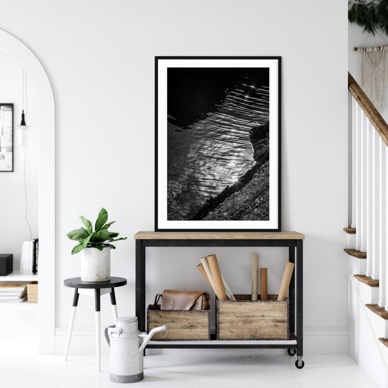 Tidal Pool Print, Black Framed, 40" H x 28.5" W