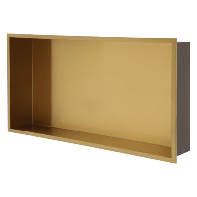 Rangement mural 24 po x 12 po pour niche de salle de bain avec tablette et espace de rangement mural pour savon et accessoires