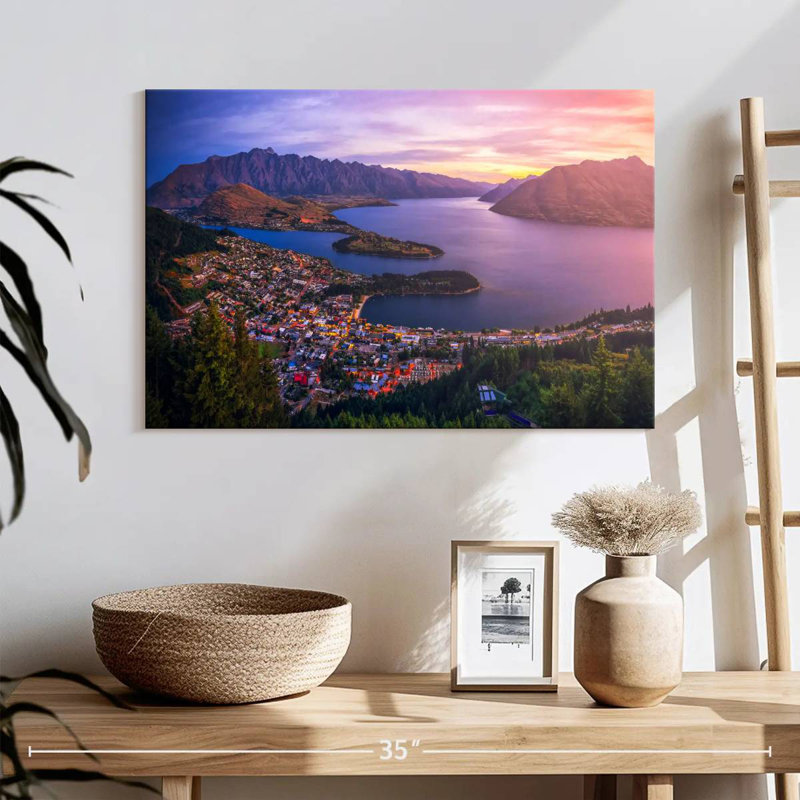Marchelle, Queenstown, île du Sud, H 16 po x l 24 po