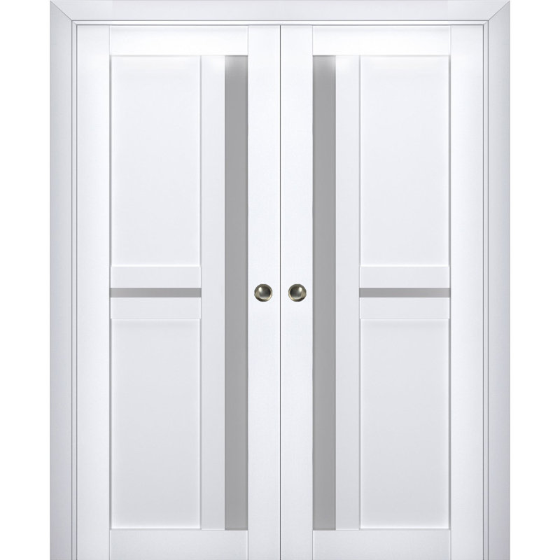 Portes de placard Veregio, 84 po x 80 po, Blanc