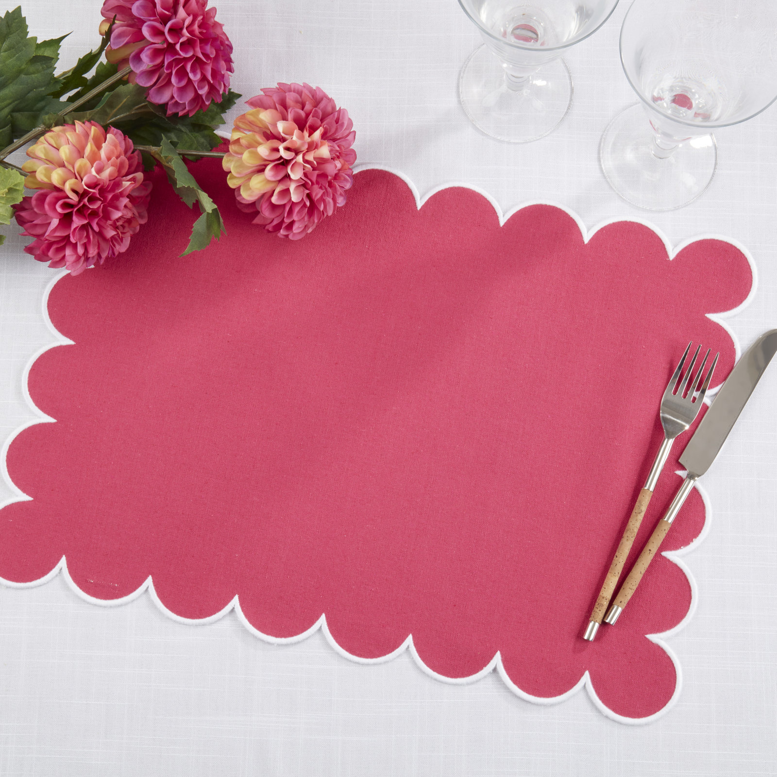 Paddock Placemat, Deep Pink