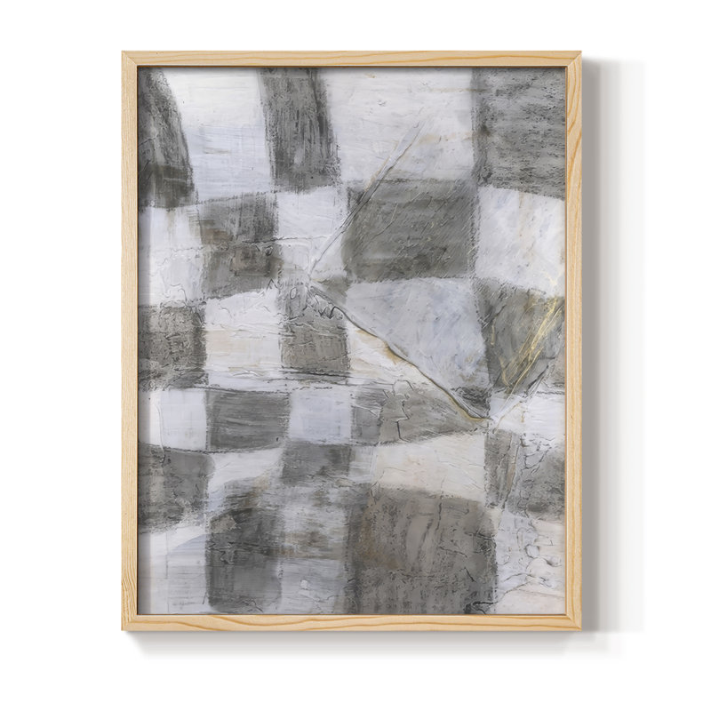 «Rustic Textile II», reproduction encadrée - bois massif, Naturel, H 11 po x l 9 po