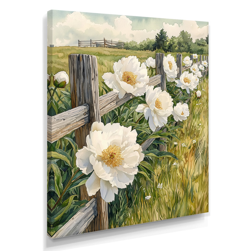 Hatchett - impressions sur toile florales, H 32 po x l 16 po, Toile tendue, Ne s’applique pas