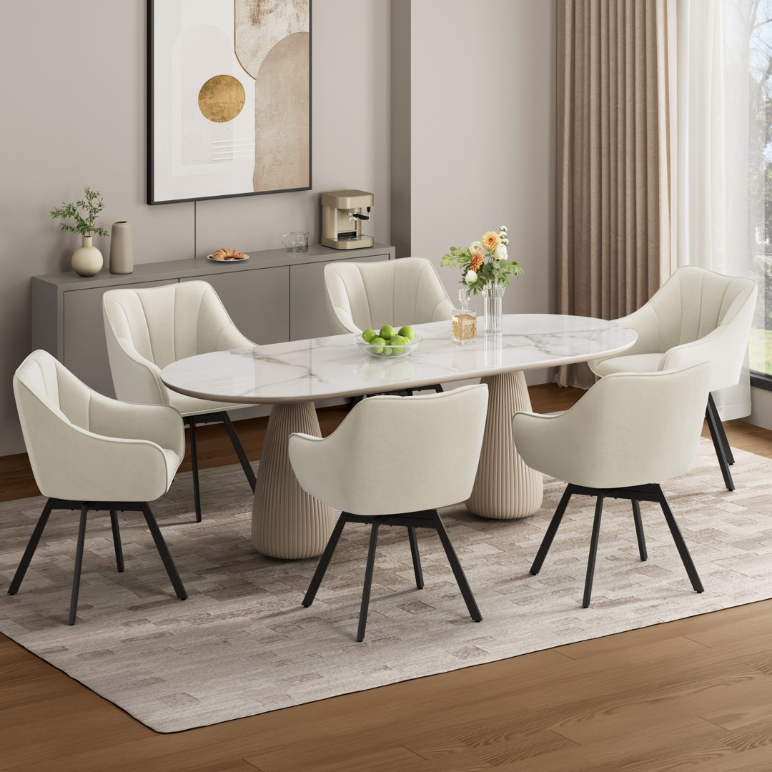 46.5cm H Polyester Upholstered Side Chair