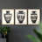 Abstract  Series  CVIII  -Set Of 3 Framed Giclee Prints -Ready to Hang-107252056-107252054