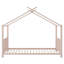 Lit plateforme simple en métal, rose-319262901