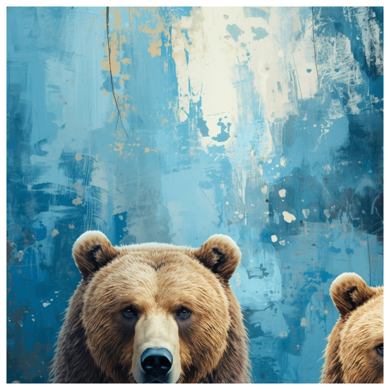 Two Bears Blankets, 50in W x 60in H