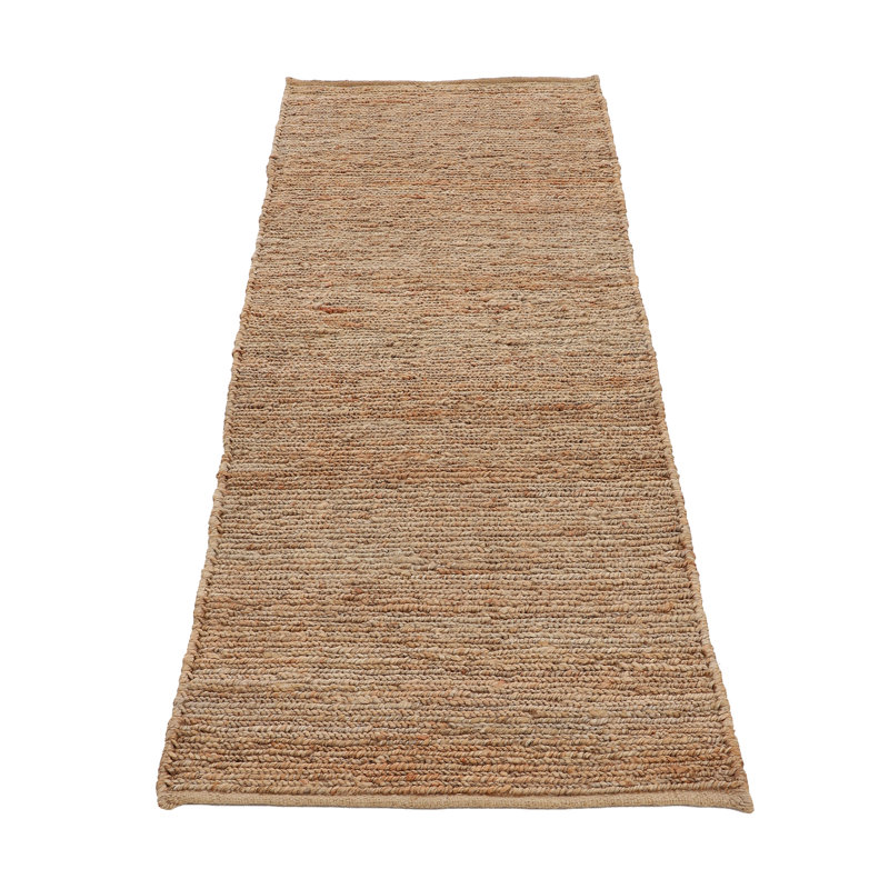 Nala Handwoven Nature Jute Beige Rug, Runner 75 x 350cm