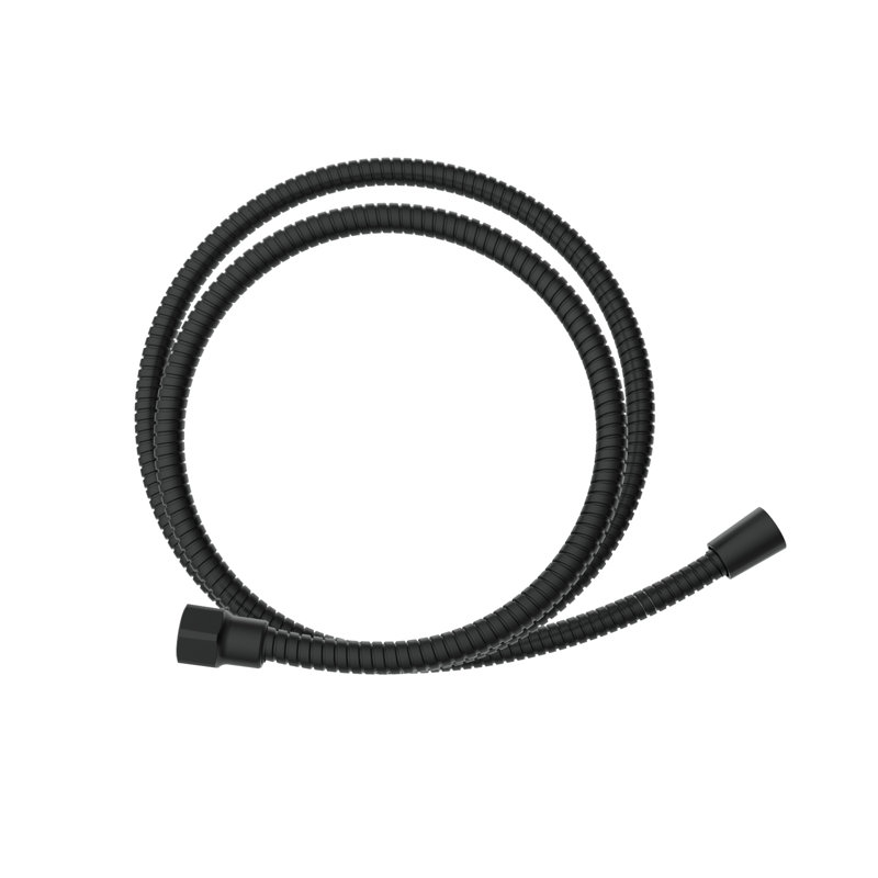 Matte Black Adjustable Handheld Shower Head with Stainless Steel Hose