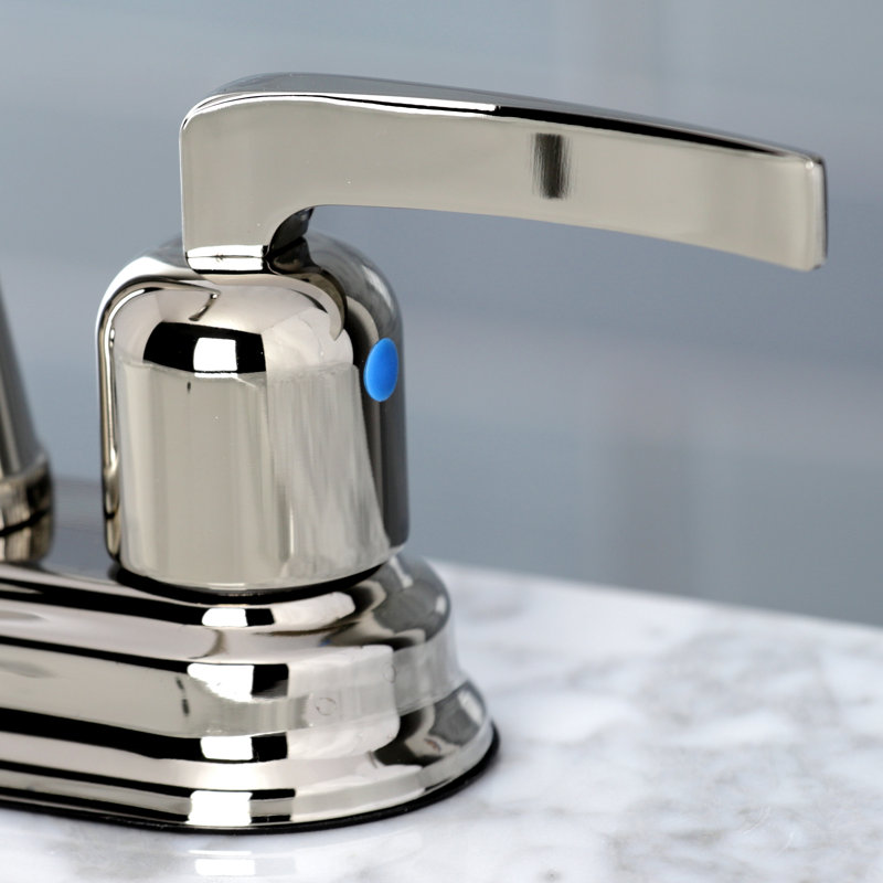 Kingston Brass Centurion Two-Handle 2-Hole Deck Mount Bar Faucet, Polished Nickel