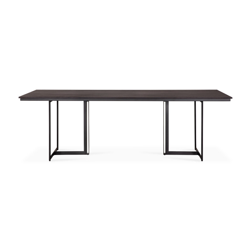 Tacet Solid Wood Double Pedestal Dining Table, 30" H x 94.5" L x 39.5" W