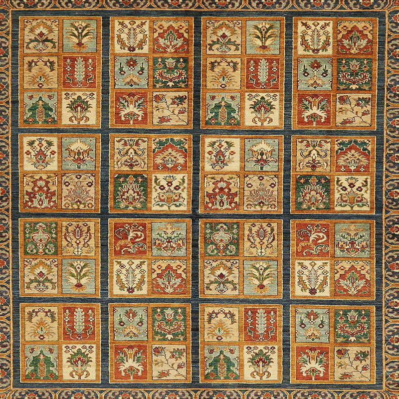 Abstract Indoor Rug, Square 5'