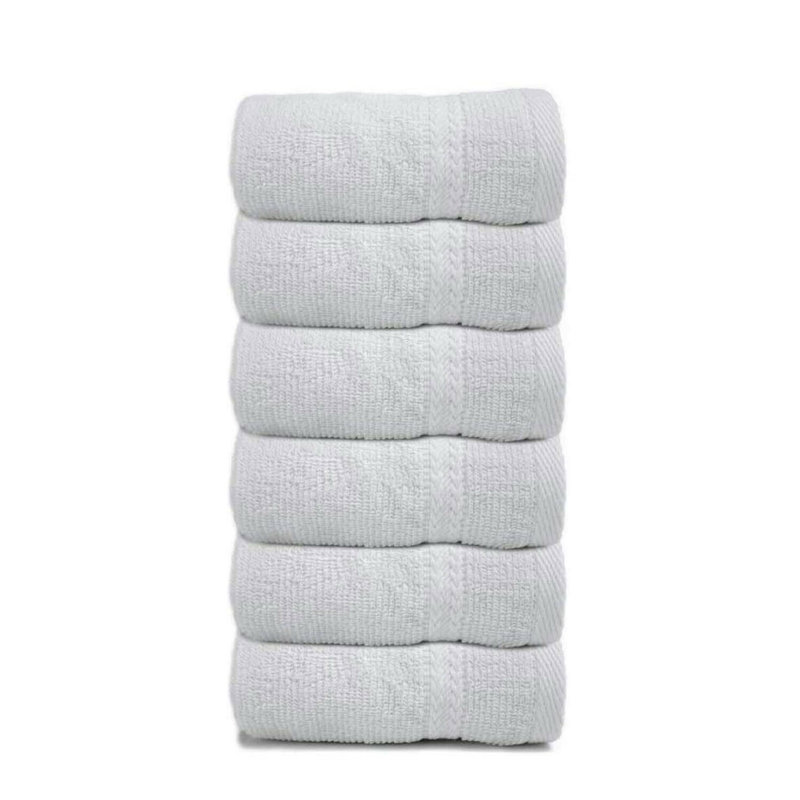 Ensemble de serviettes débarbouillettes 6 pièces 100% coton