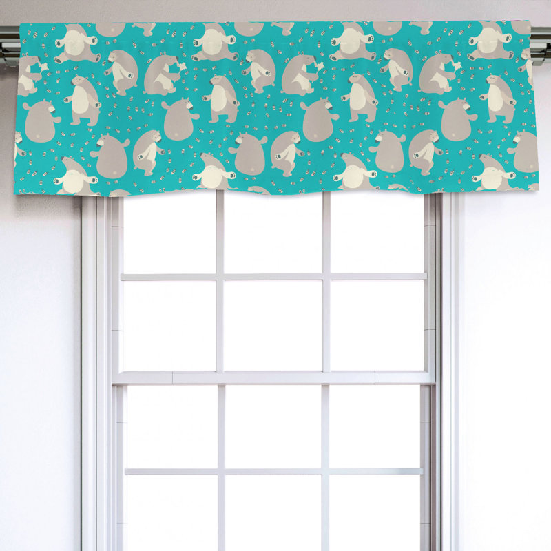 Sateen Ruffled Window Valance
