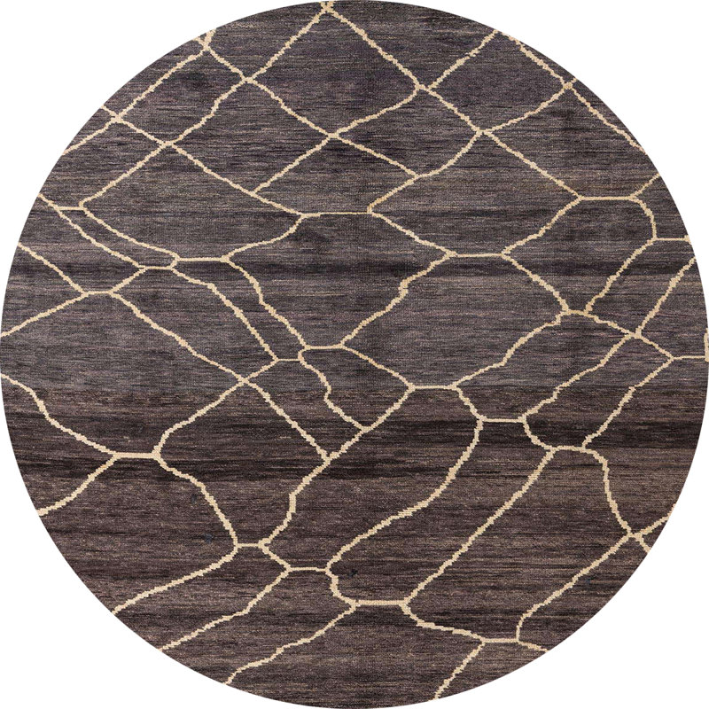 Abstract Indoor Rug, Round 3'